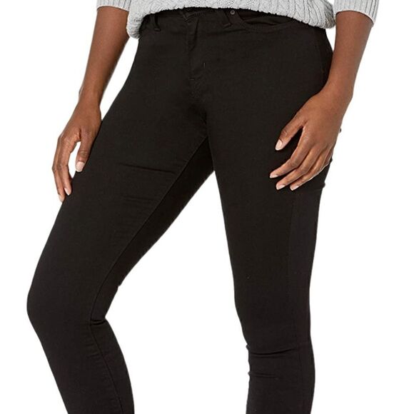 Levi Strauss mid rise skinny, black, size 6 - Picture 3 of 14